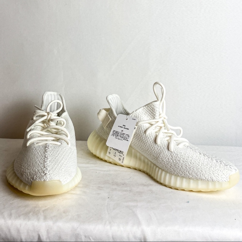 🆕 Adidas Yeezy Boost 350 V2 'Cream White / Triple White' Size 9.5 - Picture 8 of 11